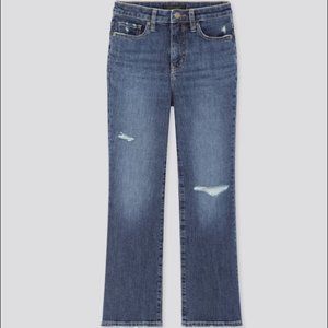 Women High Rise Skinny Ankle Flare Jeans